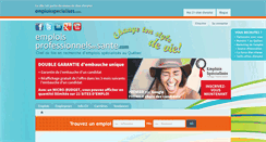 Desktop Screenshot of emploisprofessionnelsensante.com